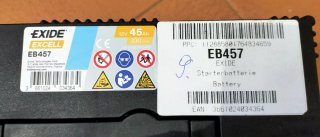 Batería Exide EB457