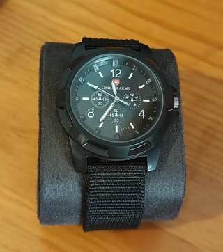 Reloj Deportivo analógico Correa Nailon Negro