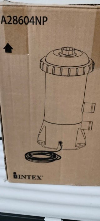 Bomba Filtro Piscina Intex Gris/Blanco