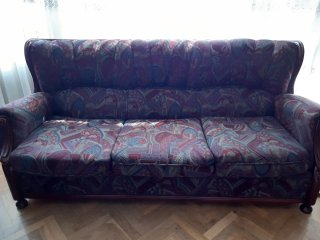 Tresillo y 2 sillones de tela