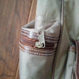 Mochila Vintage Lona Cuero Estilo Alpino