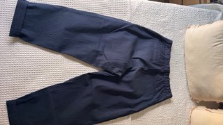 Pantalón pinzas Zara Azul Marino Estampado