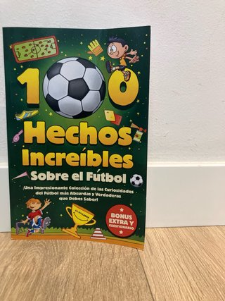 2 Libros 100 Hechos Increíbles (Niños y Fútbol)