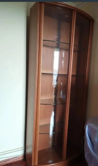 Mueble de salón modular madera castaño