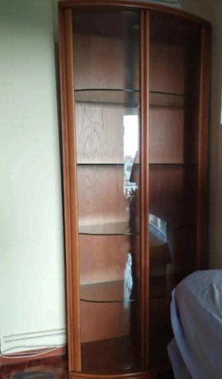 Mueble de salón modular madera castaño