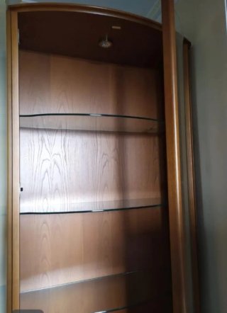 Mueble de salón modular madera castaño