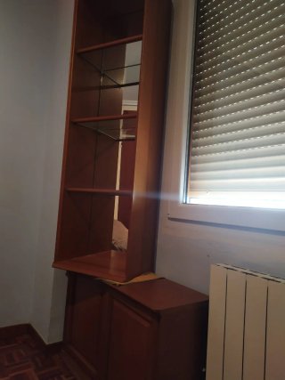 Mueble de salón modular madera castaño