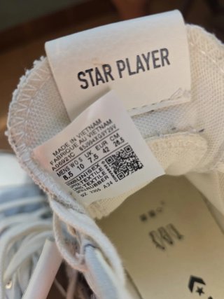 Converse All Star Gris y Blanco