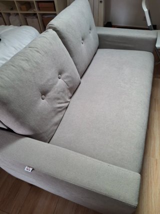 Divano HOMCOM 2 Posti Grigio Poliestere