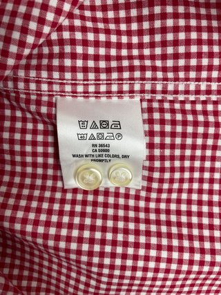 Camisa Tommy Hilfiger cuadros roja y blanca