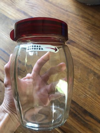 Tarro de cristal para fermentar