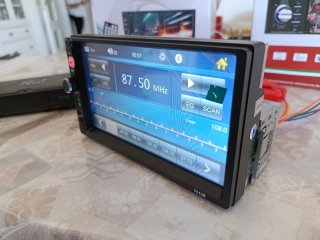 Radio 1DIN Pantalla 7 BT USB FM RC