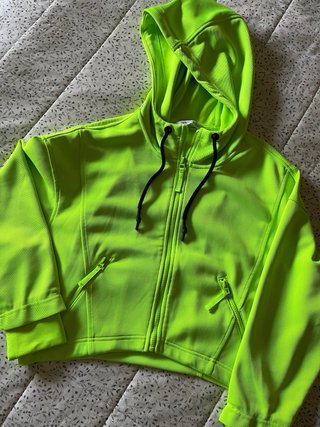 Chaqueta Zara Verde Neón talla M