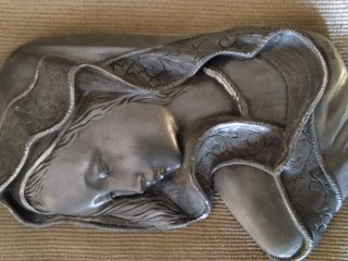 Quadro Madonna in Peltro
