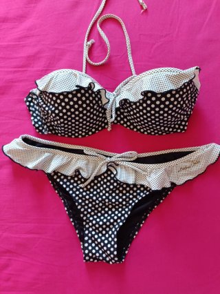 Bikini Dolores Cortes Talla 90 Lunares