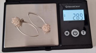Pendientes artesanales plata 925
