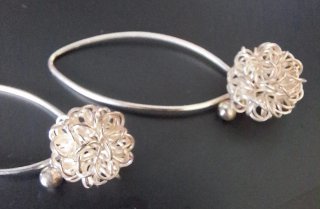 Pendientes artesanales plata 925