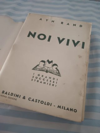 Libro Noi Vivi Ayn Rand - Raro