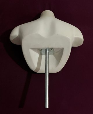 Busto Maniquí Femenino Blanco con Soporte
