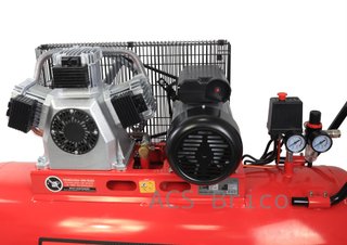 Compresor de Aire Silencioso 150L - 3,5 Hp - 2 Salidas - 09345 - Mader