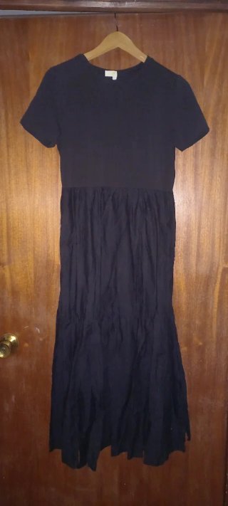 Vestido negro largo