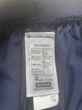 Pantalón Corto Deportivo niña 14-15 años
