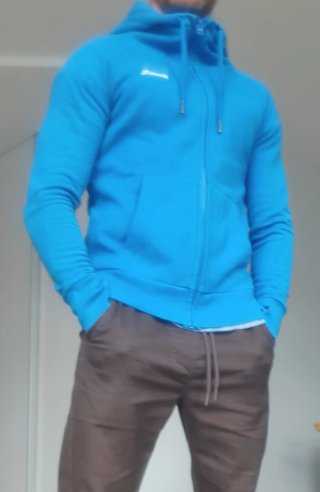 Sudadera con cremallera Bench azul
