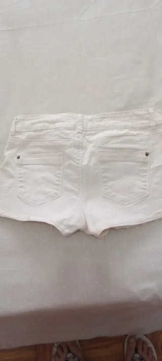 Pantalón corto blanco niña talla 34
