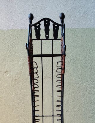 Porta CD in Ferro e Vimini