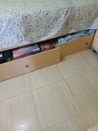 Cama individual 80x200cm con cajones