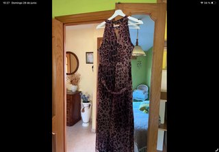 Vestido largo estampado leopardo nuevo