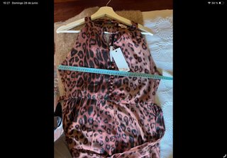 Vestido largo estampado leopardo nuevo