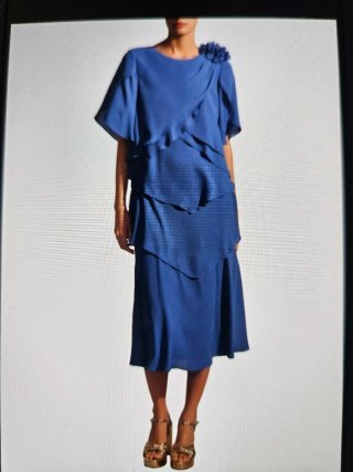 Vestido fiesta multicapas