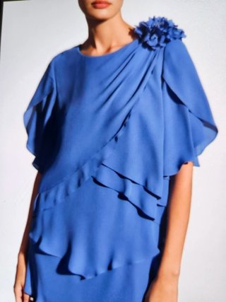 Vestido fiesta multicapas