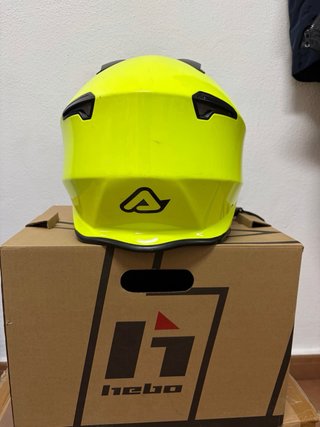 Casco Trial Jet Hebo Amarillo