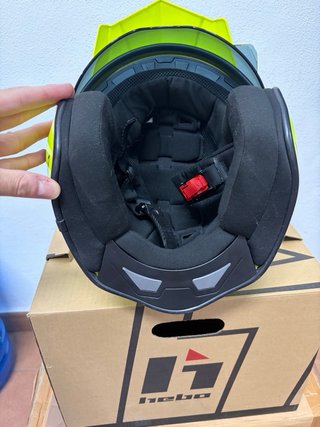 Casco Trial Jet Hebo Amarillo