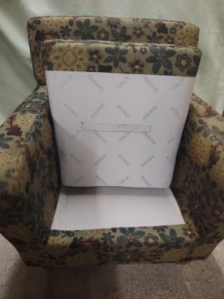 Poltrona Vintage Bergère Tessuto Floreale