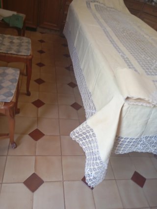 Mantelería Bordada Canario Casa balcones Canarias