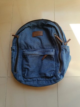 Mochila Street Plane Vaquera Azul