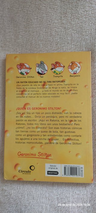 Libro infantil Geronimo Stilton