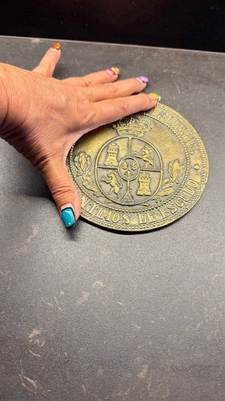 Medalla Reina de las Españas 5 Centimos Escudo