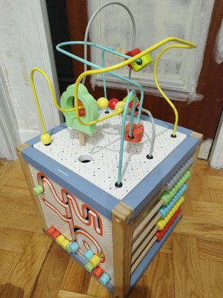 Caja multi-juegos madera bebé
