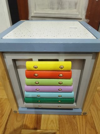 Caja multi-juegos madera bebé