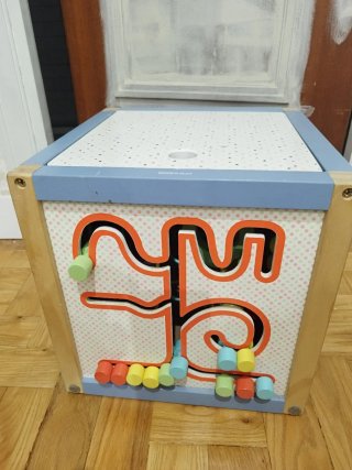 Caja multi-juegos madera bebé
