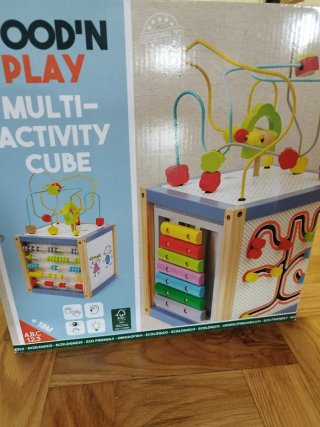 Caja multi-juegos madera bebé