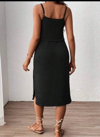 Vestido Maternidad Negro Talla L