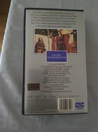 Los Diez Mandamientos VHS