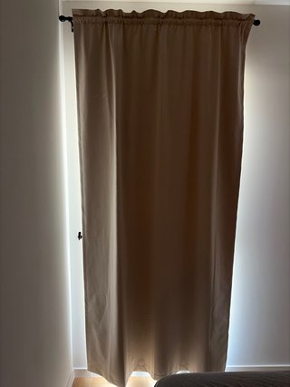 2 Cortinas Beige Jkys