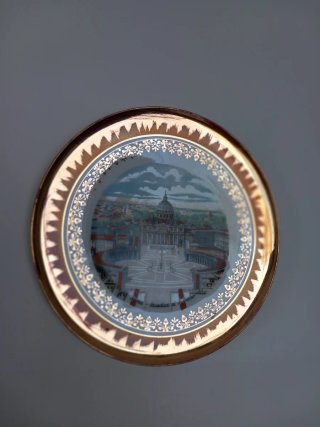 Plato decorativo Roma - Basílica S. Pietro