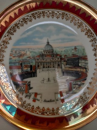 Plato decorativo Roma - Basílica S. Pietro